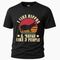 I Like Hippos & Maybe Like 3 People Zookeeper Hippopotamus Performance Shirt