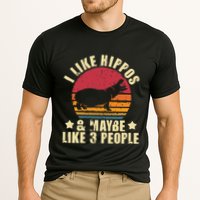 I Like Hippos & Maybe Like 3 People Zookeeper Hippopotamus Performance Shirt