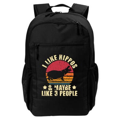 I Like Hippos & Maybe Like 3 People Zookeeper Hippopotamus Backpack