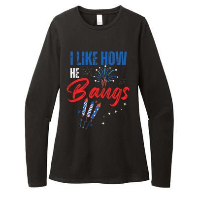 I Like How He Bangs I Like How She Explodes 4th Of July Womens CVC Long Sleeve Shirt