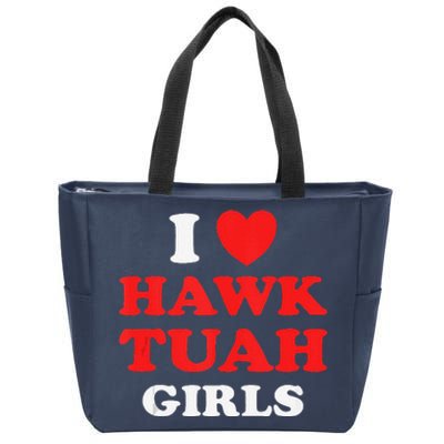 I Love Hawk Tuahfunny Hawk Tush Meme Adult Humor Gag Zip Tote Bag