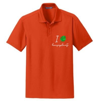 I Love Houseplants Cute Plant Lover Beautiful Botanical Gift Dry Zone Grid Polo