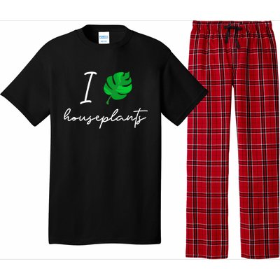 I Love Houseplants Cute Plant Lover Beautiful Botanical Gift Pajama Set