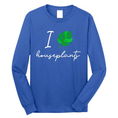 I Love Houseplants Cute Plant Lover Beautiful Botanical Gift Long Sleeve Shirt