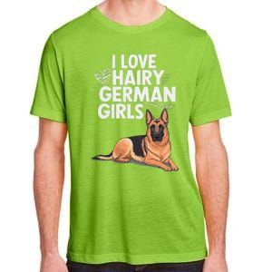 I Love Hairy German (5) Adult ChromaSoft Performance T-Shirt