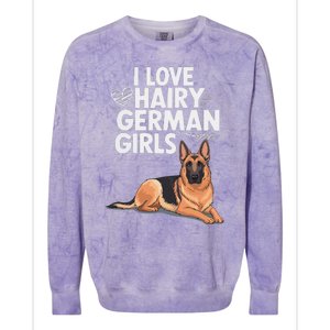 I Love Hairy German (5) Colorblast Crewneck Sweatshirt