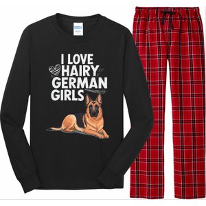 I Love Hairy German (5) Long Sleeve Pajama Set