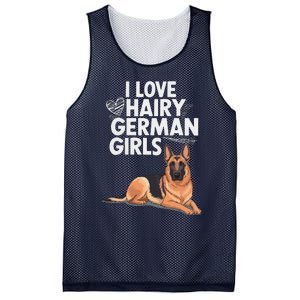 I Love Hairy German (5) Mesh Reversible Basketball Jersey Tank