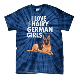 I Love Hairy German (5) Tie-Dye T-Shirt