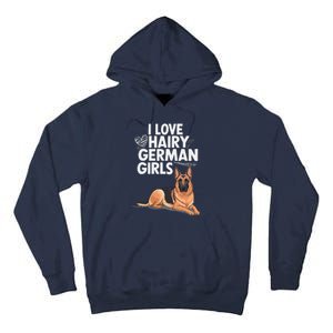 I Love Hairy German (5) Tall Hoodie