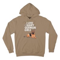 I Love Hairy German (5) Hoodie