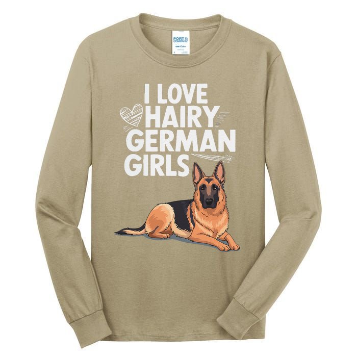 I Love Hairy German (5) Tall Long Sleeve T-Shirt