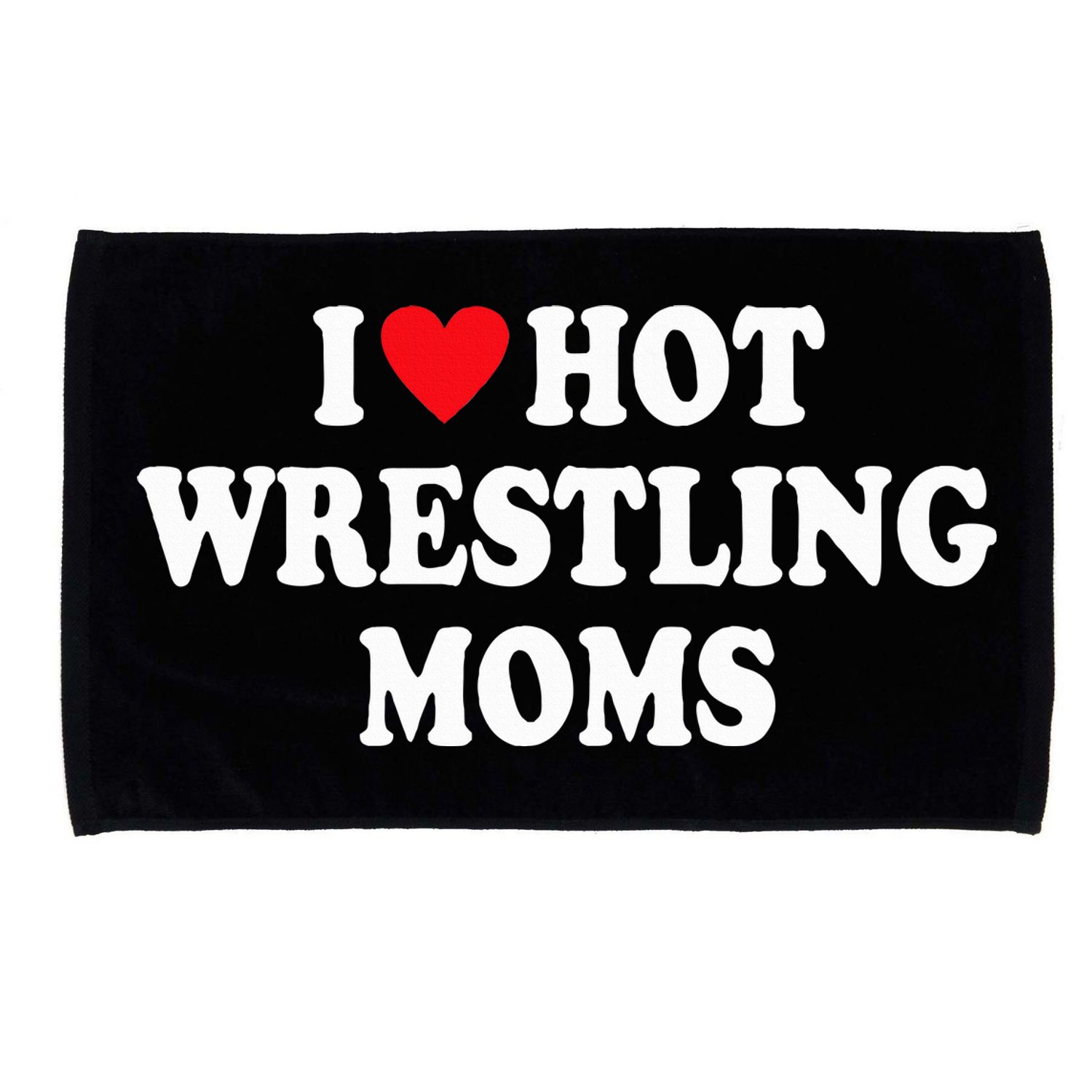 I Love Hot Wrestling Moms Groovy  Microfiber Hand Towel