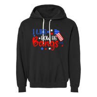 I Like How He Bang Funny 4th Of July Matching Couple Garment-Dyed Fleece Hoodie