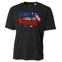 I Like How He Bang Funny 4th Of July Matching Couple Cooling Performance Crew T-Shirt