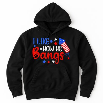 I Like How He Bang Funny 4th Of July Matching Couple Hoodie