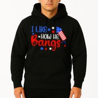 I Like How He Bang Funny 4th Of July Matching Couple Hoodie