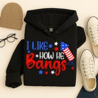 I Like How He Bang Funny 4th Of July Matching Couple Hoodie
