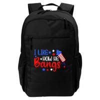 I Like How He Bang Funny 4th Of July Matching Couple Backpack