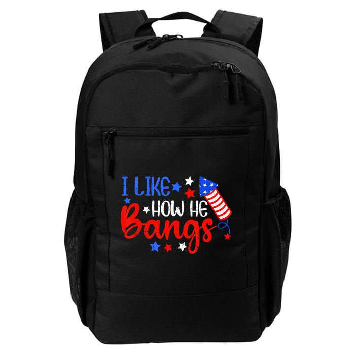 I Like How He Bang Funny 4th Of July Matching Couple Backpack