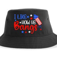 I Like How He Bang Funny 4th Of July Matching Couple Sustainable Bucket Hat