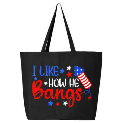 I Like How He Bang Funny 4th Of July Matching Couple 25L Jumbo Tote