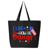 I Like How He Bang Funny 4th Of July Matching Couple 25L Jumbo Tote