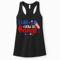 I Like How He Bang Funny 4th Of July Matching Couple Womens Tank Top