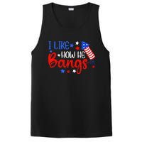 I Like How He Bang Funny 4th Of July Matching Couple PosiCharge Competitor Tank