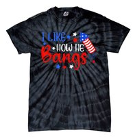 I Like How He Bang Funny 4th Of July Matching Couple Tie-Dye T-Shirt