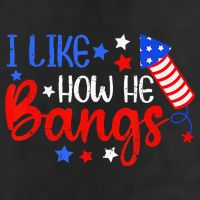 I Like How He Bang Funny 4th Of July Matching Couple Trucker Hat