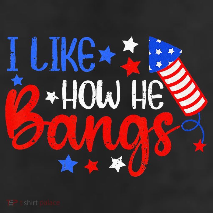 I Like How He Bang Funny 4th Of July Matching Couple Trucker Hat