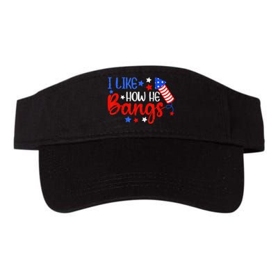 I Like How He Bang Funny 4th Of July Matching Couple Visor