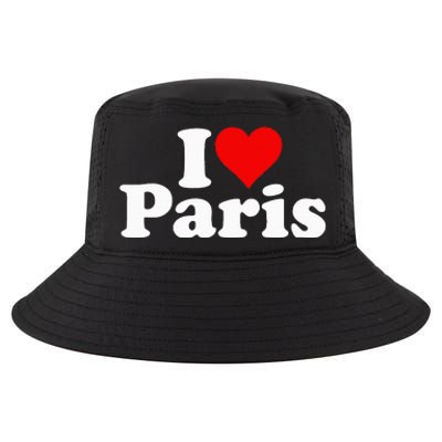 I LOVE HEART PARIS FRANCE Cool Comfort Performance Bucket Hat