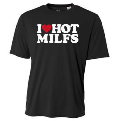 I LOVE HOT MILFS I HEART HOT MILFS Cooling Performance Crew T-Shirt