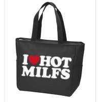 I LOVE HOT MILFS I HEART HOT MILFS Zip Tote Bag