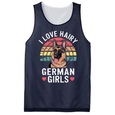 I Love Hairy German Mesh Reversible Basketball Jersey Tank