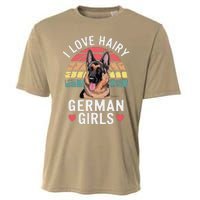 I Love Hairy German Cooling Performance Crew T-Shirt