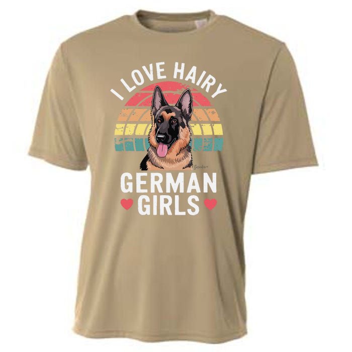 I Love Hairy German Cooling Performance Crew T-Shirt