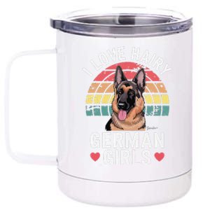 I Love Hairy German 12 oz Stainless Steel Tumbler Cup