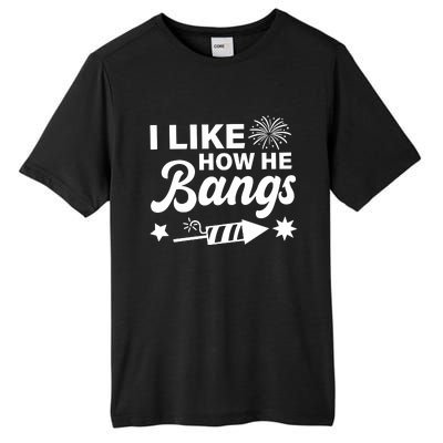 I Like How He Bangs 4th Of July Tall Fusion ChromaSoft Performance T-Shirt