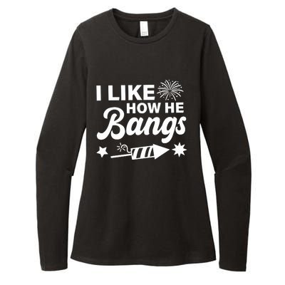 I Like How He Bangs 4th Of July Womens CVC Long Sleeve Shirt