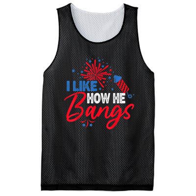 I Like How He Bangs I Like How She Explodes Couple July 4th Mesh Reversible Basketball Jersey Tank