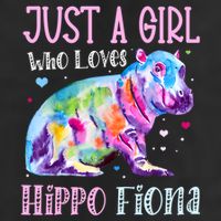 I Love Hippo Fiona 7 Panel Mesh Trucker Snapback Hat