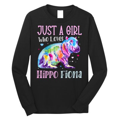 I Love Hippo Fiona Long Sleeve Shirt