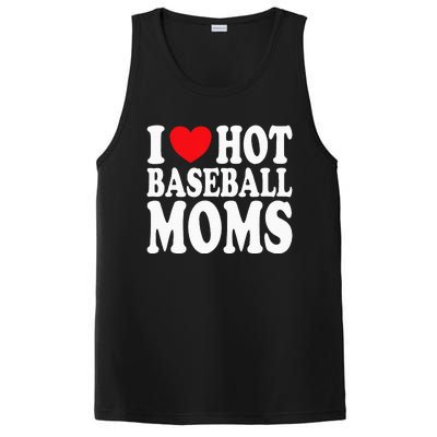 I Love Hot Baseball Moms PosiCharge Competitor Tank