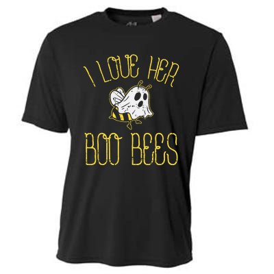 I Love Her Boo Bees Couples Halloween Costume Cooling Performance Crew T-Shirt