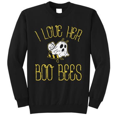 I Love Her Boo Bees Couples Halloween Costume Sweatshirt