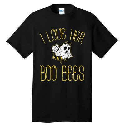 I Love Her Boo Bees Couples Halloween Costume Tall T-Shirt