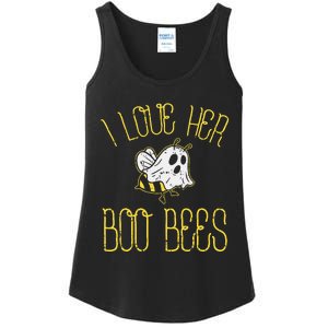 I Love Her Boo Bees Couples Halloween Costume Ladies Essential Tank